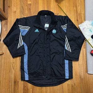 Marseille Padded Bench Coat Jacket Size L Vintage Adidas Mens 2000/01 NWT